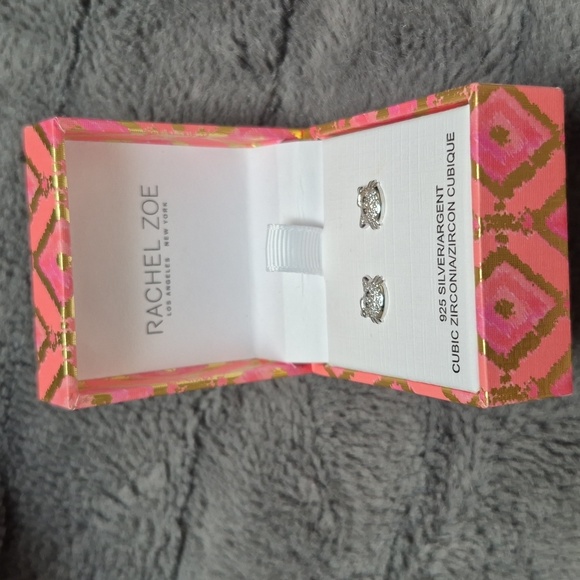Rachel Zoe Sterling Silver Cat Earrings! NIB! - Picture 4 of 11